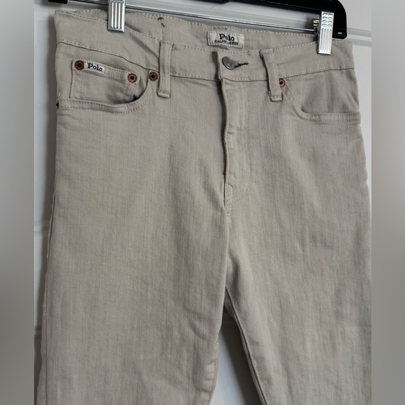 Polo Ralph Lauren Sullivan Slim Cream/Light Beige Denim Jeans - Picture 3 of 16